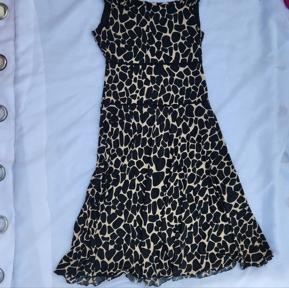 Enfocus Studio Sleeveless Black and Tan Dress size 6 - Picture 2 of 10